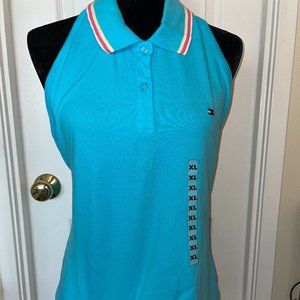 Tommy Hilfiger Sleeveless Golf Shirt - Blue